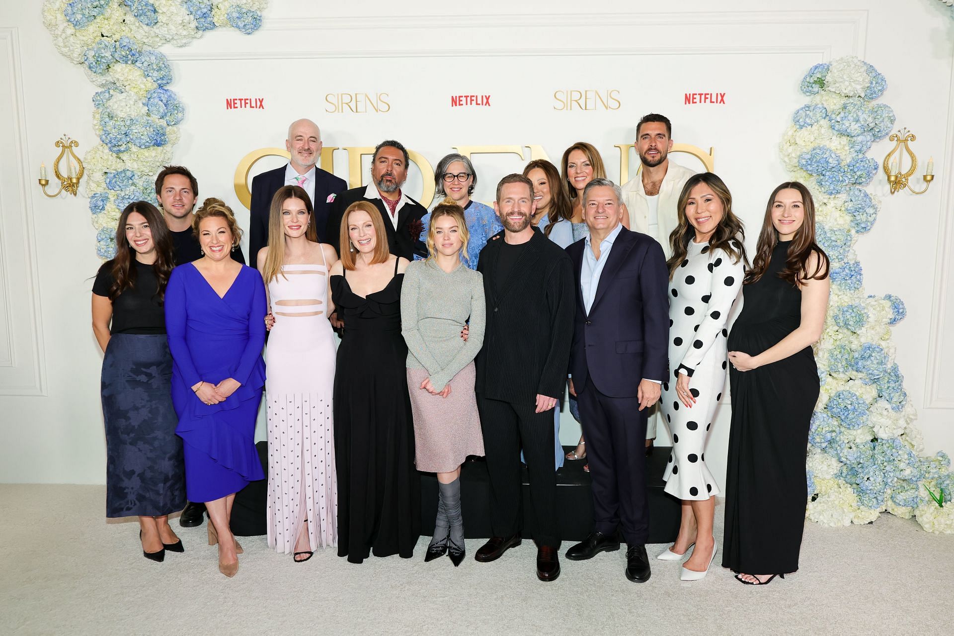 Cast and crew of Sirens (Image via Getty)